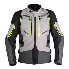 Nordcode Μπουφάν Μηχανής Odyssey Light Grey-Fluo Ανδρικό 4 εποχών Oversize