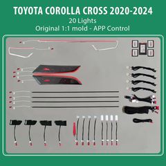 DIQ AMBIENT TOYOTA COROLLA CROSS (XD10) mod. 2020 (Digital iQ Ambient Light for TOYOTA COROLLA CROSS mod. 2020 with 20 Lights)