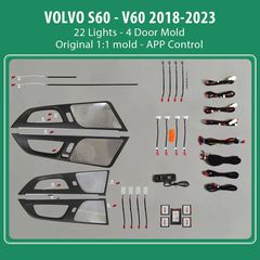 DIQ AMBIENT VOLVO S60 III mod. 2018-2023 (Digital iQ Ambient Light for VOLVO S60 mod. 2018 with 22 Lights)