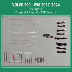 DIQ AMBIENT VOLVO S90 - V90 mod. 2017-2024 (Digital iQ Ambient Light for VOLVO S90 - V90 mod. 2017 with 19 Lights)