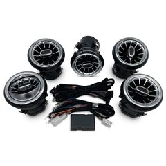 DIQ AMBIENT 8176 GB AIRVENTS for BENZ A-CLA-GLA mod. 2012-2019 (Digital iQ Turbine Air Vent Ambient Light Kit for MERCEDES A - C