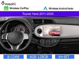 Toyota Yaris (2011-20) Android 13 Οθόνη 9" | 6GB RAM + 128GB ROM | Ασύρματο CarPlay & Aσύρματο Android Auto | GPS | WiFi | FM RDS | DSP | BT 5.0