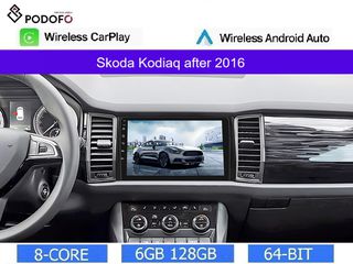 Skoda Kodiaq (2016-) 10.1" Οθόνη Android Car Radio Navigation | 6GB RAM + 128GB ROM | Ασύρματο CarPlay & Aσύρματο Android Auto | GPS | WiFi | DSP | HiFi  | FM/RDS