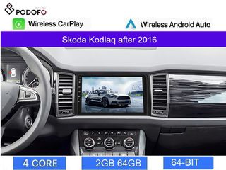 Skoda Kodiaq (2016-) 10.1" Οθόνη Android Navigation | 2GB+64GB | Ασύρματο CarPlay & Aσύρματο Android Auto | GPS | WiFi | EQ | HiFi | FM/RDS