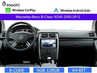 Mercedes Benz B-Class W245 (2005-2012) Android 13 Οθόνη 9" | 6GB RAM +128GB ROM | Ασύρματο CarPlay & Aσύρματο Android Auto | GPS | WiFi | DSP