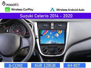 Suzuki Celerio (2014-2020) 9" Οθόνη Android 13 | 8-πύρηνος | 6GB/128GB | Ασύρματο CarPlay & Android Auto – GPS – DSP