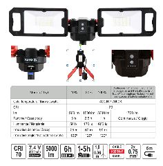 Προβολέας LED Με Τρίποδα YATO YT 81811 5000 lm-thumb-8