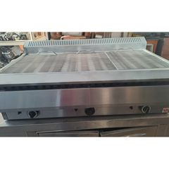 Σχαριερα - γκριλιέρα αερίου τριπλή με 3 καινούριες σχαρες 121x69x34cm ARTEMIS 3 ECO ΜΕΤΑΧΕΙΡΙΣΜΕΝΗ