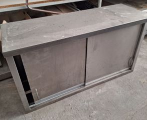 Ερμαριο τοιχου - ποτηριέρα ανοξειδωτη 160x40x70 μεταχειρισμένη