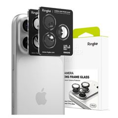 Tempered Glass Ringke Lens Frame για Τζαμάκι Κάμερας Apple iPhone 16 Pro/ 16 Pro Max/ 17 Pro/ 17 Pro Max Μαύρο (2 τεμ)