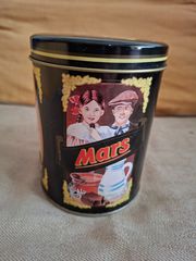 MARS 1987 vintage μεταλλικό κουτί, 13cm υψος - 10cm διάμετρος