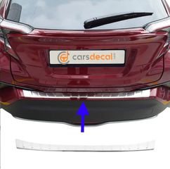 Toyota C-HR Διακοσμητικό Προστατευτικό Νίκελ Λωρίδα Πίσω Προφυλακτήρα