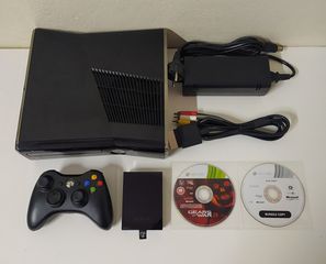 Microsoft Xbox 360 Slim 250GB + 2 Παιχνίδια