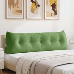 Μαξιλάρι Πλάτης Ανοιχτό Πράσινο 160 x 24 x 50 εκ Βελούδο 42014548