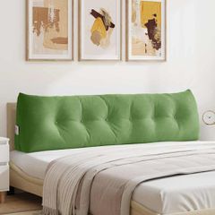 Μαξιλάρι Πλάτης Ανοιχτό Πράσινο 180 x 24 x 50 εκ Βελούδο 42014577