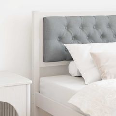 Κεφαλάρι Άλλο Λευκό και ανοιχτό γκρι 90 cm Μασίφ ξύλο πεύκου 879033