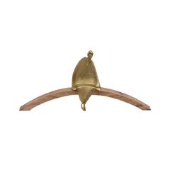 ΜΕΤΑΛΛΙΚΟ ΕΠΙΤΡΑΠΕΖΙΟ ΔΙΑΚΟΣΜΗΤΙΚΟ Fylliana "Man" ΧΡΥΣΟ ΧΡΩΜΑ ΜΕ ΞΥΛΙΝΗ ΒΑΣΗ 43x7x20εκ sls