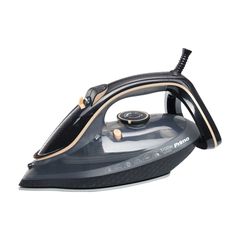 Primo PRSI-40505 Σίδερο ατμού με Κεραμική πλάκα 3100W Anti-drip-Anti-calc-Auto shut-off Μαύρο-Kρεμ