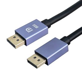 POWERTECH καλώδιο DisplayPort CAB-DP079, 8K/60Hz, 48 Gbps, 1.5m, μαύρο