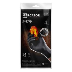 ΓΑΝΤΙΑ ΝΙΤΡΙΛΙΟΥ MERCATOR GOGRIP ΣΕ ΜΑΥΡΟ ΧΡΩΜΑ MEDIUM (M) 4ΤΕΜ.