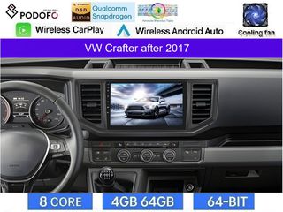 Volkswagen Crafter (2017-) 10.1" Οθόνη Android 15 | 4GB RAM + 64GB ROM | 8-Core Snapdragon | Ασύρματο CarPlay & Ασύρματο Android Auto | GPS | WiFi | DSP | FM/RDS