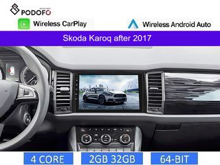 Skoda Karoq (2017-) 10.1" Οθόνη Android Navigation | 2GB+32GB | Ασύρματο CarPlay & Aσύρματο Android Auto | GPS | WiFi | EQ | HiFi | FM/RDS