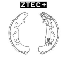 ZTEC+ Σετ σιαγόνων φρένων FIAT Grande Punto (199) - Punto Evo (199) - 500 C Cabrio (312) - Qubo (225) - OPEL Corsa D & E (S07, X15) - Adam (M13)