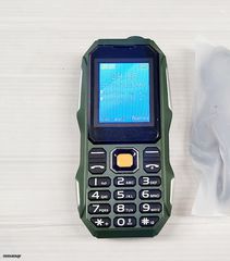 Ανθεκτικό Κινητό Με 2 Κάρτες Sim & Μεγάλη Αυτονομία Μπαταρίας Κατάλληλο Για Ηλικιωμένους σε χακί χρώμα Α9536 60ΕΥΡΩ