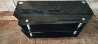 ΤΡΑΠΕΖΑΚΙ ΤΗΛΕΟΡΑΣΗΣ ΙΝΟΧ-ΓΥΑΛΙ