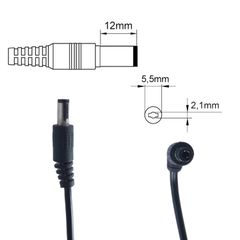 12V 3A Adapter (DC 5.5x2.1mm Plug) – LED Strip Light, Controller Compatible ( Κωδ.60271 )-thumb-3