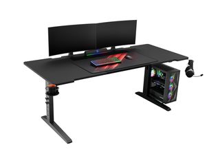 Genesis NDS-2251 Γραφείο Gaming Holm Modular Ξύλινο Μαύρο 180x75x70εκ.