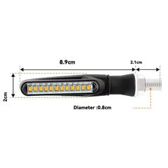 Φλας LED Universal Μακρυά Ελαστικά 2 Τεμάχια Για Custom-thumb-1