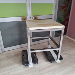 Πάγκος κοπής κρεάτων inox, 71*71*82 εκ. Μεταχειρισμένο. Ποιότητα & Τιμή Stockinox-thumb-2