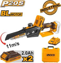 BLACK F. TO BEST SELLER ΑΓΟΡΑΣ!! INGCO ΑΛΥΣΟΠΡΙΟΝΟ ΜΕ ΑΥΤ.ΛΙΠΑΝΣΗ 20V 2 X ΜΠΑΤΑΡΙΕΣ 2Ah