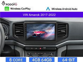 Android Car Radio 9" IPS για VW Amarok (2017-2022) Android 13, 8-Core, 4+64GB, Wireless CarPlay & Wireless Android Auto, GPS, WiFi, DSP, FM/RDS