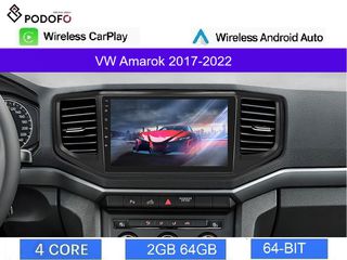VW Amarok (2017-2022) Android Car Radio 9" 2+64GB Ασύρματο CarPlay & Aσύρματο Android Auto GPS  WiFi EQ