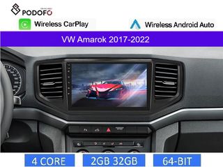 VW Amarok (2017-2022) Android Car Radio 9" 2+32GB Ασύρματο CarPlay & Aσύρματο Android Auto GPS  WiFi EQ