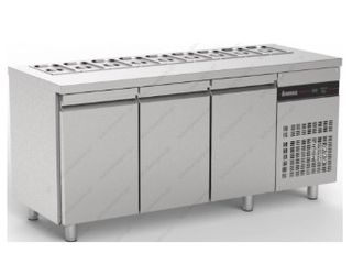 Επαγγελματικό Ψυγείο Πάγκος με χώρο για 11 Λεκανάκια 224,2 x 70 εκ. με 4 Πόρτες ZGFP9999