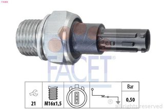 Διακόπτης πίεσης λαδιού  Made in Italy - OE Equivalent