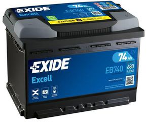 Μπαταρία εκκίνησης
 EXIDE 74Ah
 278x175x190 B13 0 0