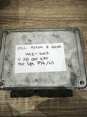 Opel Astra G diesel. 0281001670 (BOSCH) / 90589736 (GM) / LS