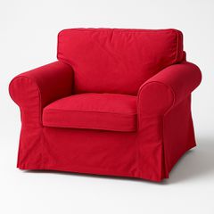 EKTORP πολυθρόνα Κόκκινη / Μπεζ