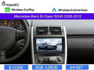 Mercedes Benz B-Class W245 Clima (2005-2012) Android 13 Οθόνη 9" | 6GB RAM +128GB ROM | Ασύρματο CarPlay & Aσύρματο Android Auto | GPS | WiFi | DSP