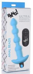 Vibrating Silicone Anal Beads & Remote Control - Blue-thumb-8