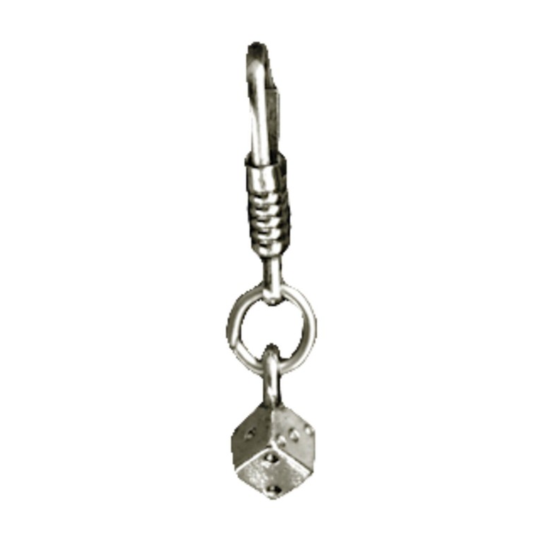 MCS Single dice zipper pull