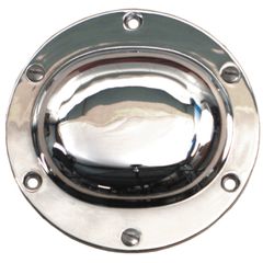 MCS Antique style derby cover plain. Chrome