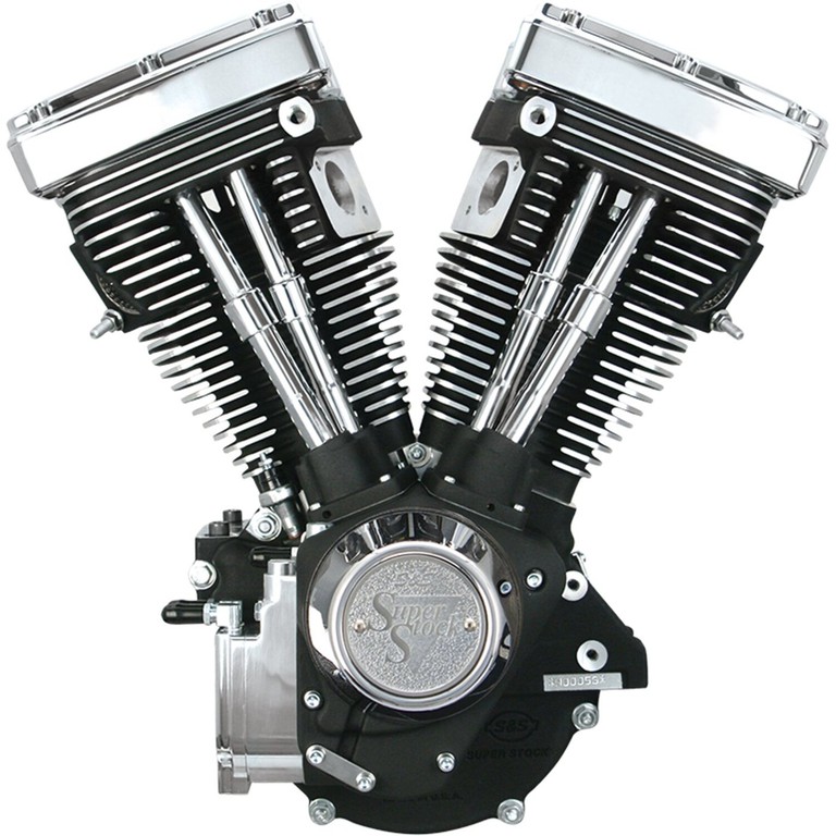 S S, V80″ basic engine assembly. Black