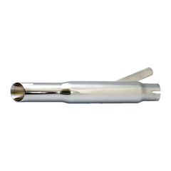 MCS Shorty slash cut universal muffler16″ long chrome
