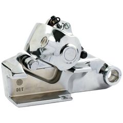 MCS Brake caliper with bracket, rear. Chrome