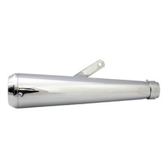 MCS Megaphone universal muffler 16.5″ long chrome with TA tip